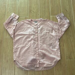 Everlane Women’s The Collarless Air Button Down Shirt